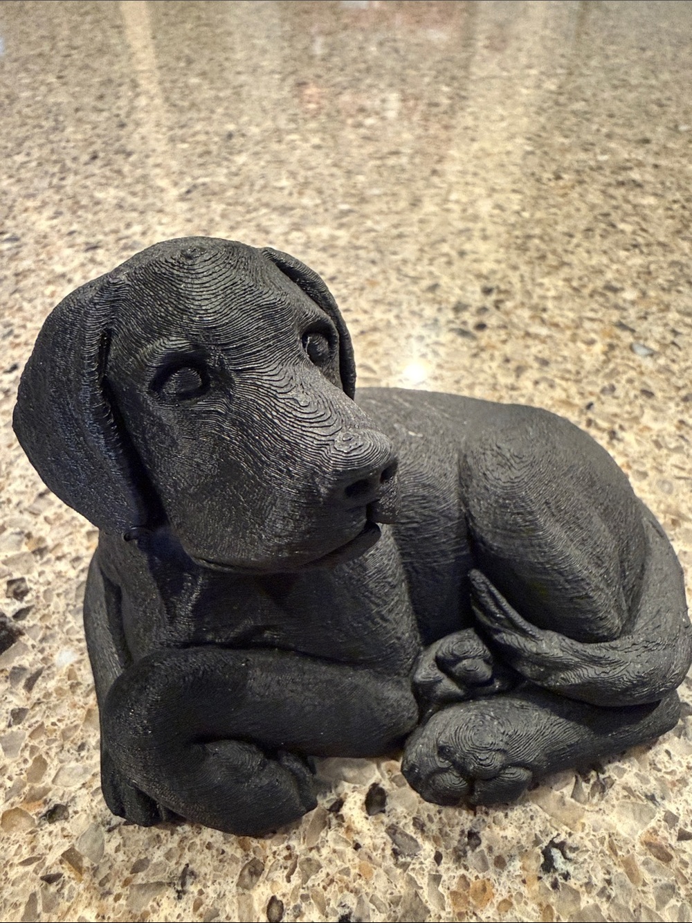Black Labrador Retriever Decorative Dog 3D Printed Figurine - Cake Topper - Picture 11 of 12